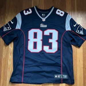 Nike Navy and White NFL Jersey